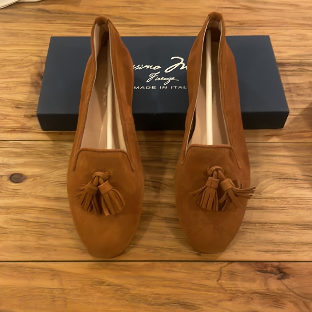 Never Wore Massimo Matteo Size 6.5 Tassel Flat Shoes